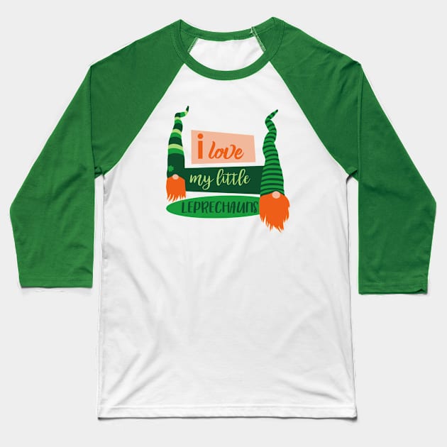 I love my little leprechauns Baseball T-Shirt by Mimie20